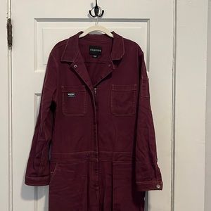 Wildfang Burgundy Coveralls